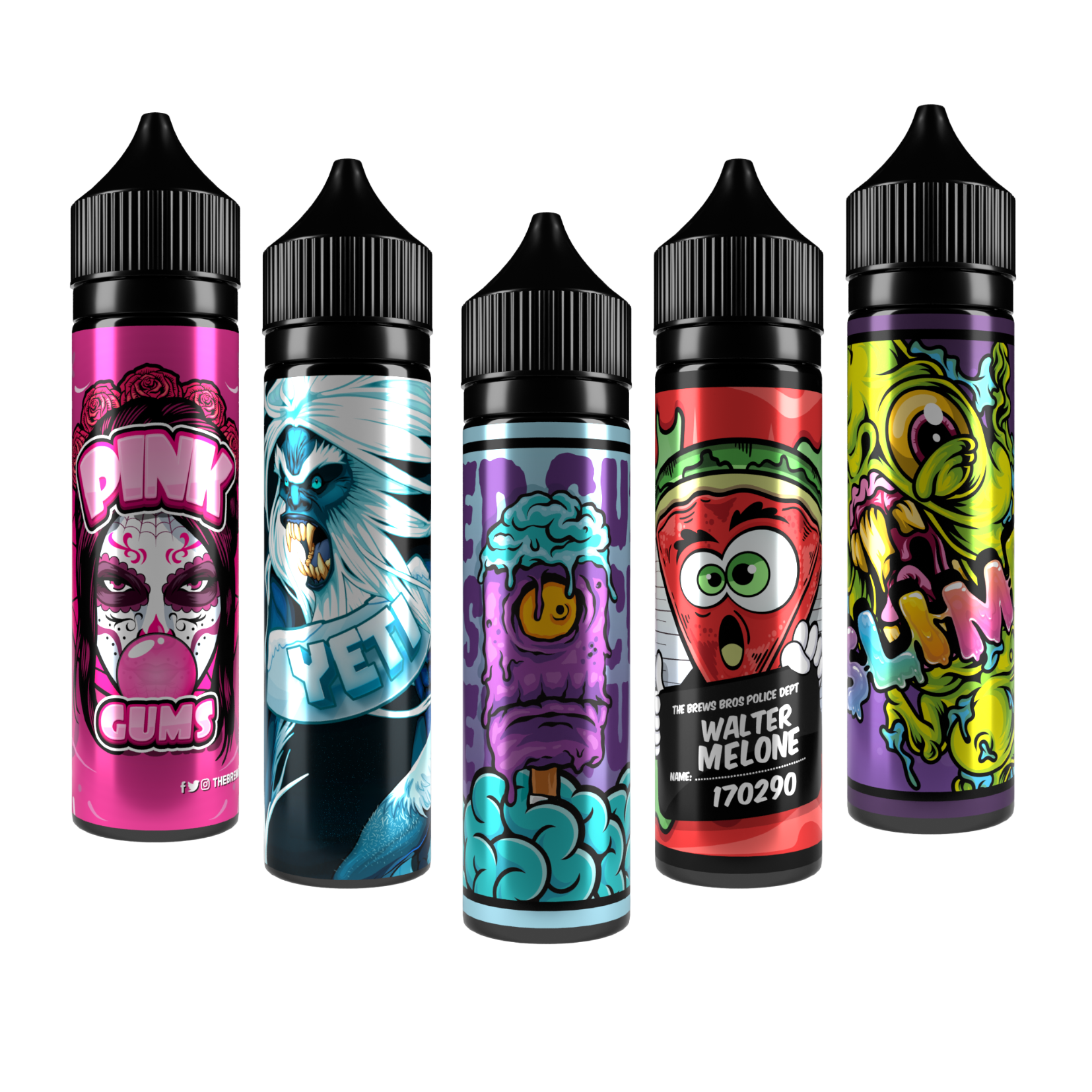 E Liquid 50ml Shortfill Bundle (x5)